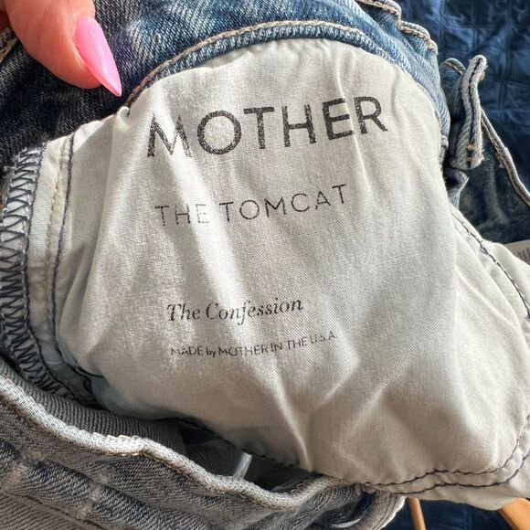 MOTHER SUPERIOR The Tomcat High Rise The Confession Light Blue Jeans Womens 29 - Picture 7 of 11